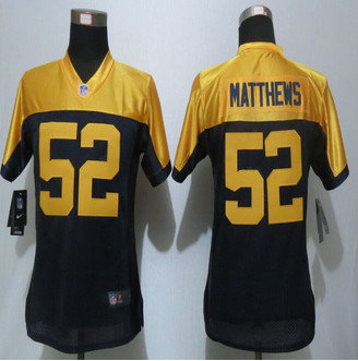 Women new Green Bay Packers #52 Clay Matthews Navy Blue Alternate Elite Jersey Women new Green Bay Packers #52 Clay Matthews Navy Blue Alternate Elite Jersey
