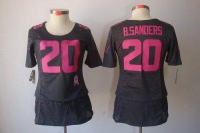Womens NEW Detroit Lions 20 B.sanders Elite breast Cancer Awareness Dark grey Jerseys Womens NEW Detroit Lions 20 B.sanders Elite breast Cancer Awareness Dark grey Jerseys