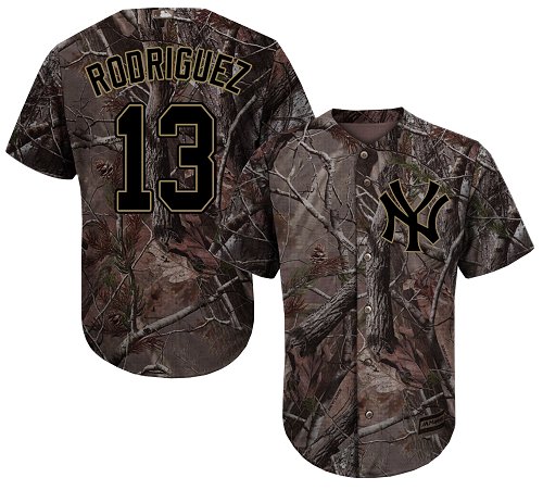 Yankees #13 Alex Rodriguez Camo Realtree Collection Cool Base Stitched Youth Baseball Jersey Yankees #13 Alex Rodriguez Camo Realtree Collection Cool Base Stitched Youth Baseball Jersey