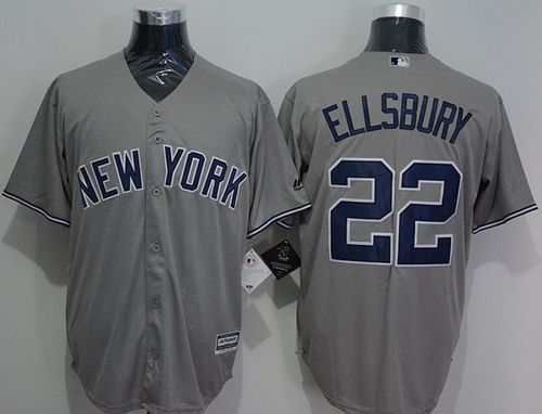 Yankees #22 Jacoby Ellsbury Grey New Cool Base Stitched MLB Jersey Yankees #22 Jacoby Ellsbury Grey New Cool Base Stitched MLB Jersey