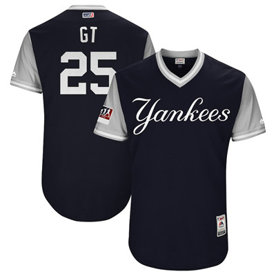 Yankees #25 Gleyber Torres Navy 2018 Players' Weekend Authentic Team Jersey