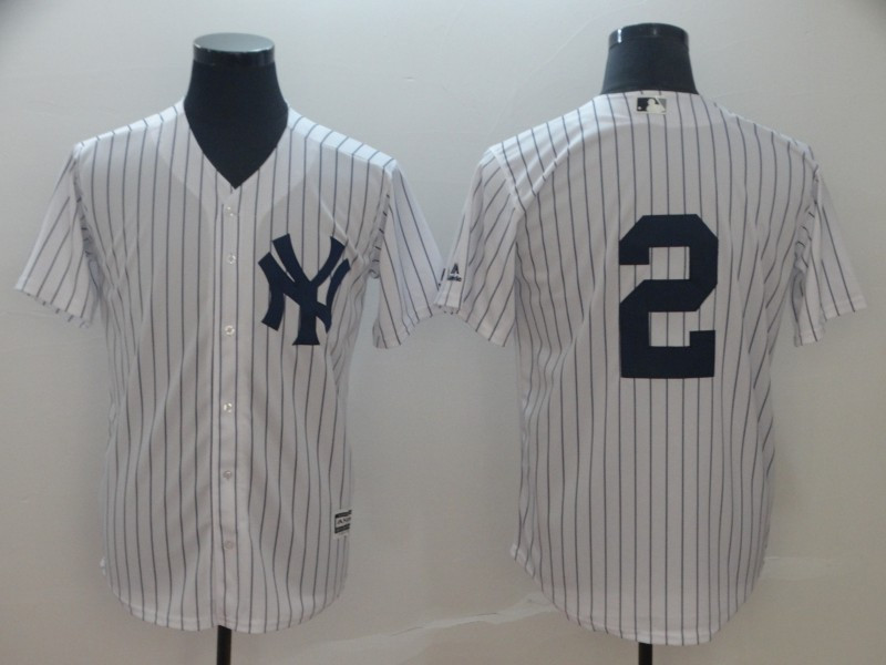 Yankees 2 Derek Jeter White Cool Base Jersey Yankees 2 Derek Jeter White Cool Base Jersey