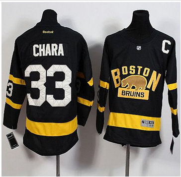 Youth Boston Bruins #33 Zdeno Chara Black 2016 Winter Classic Stitched NHL Jersey