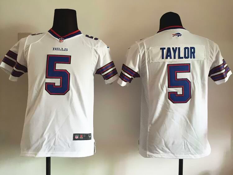 Youth Buffalo Bills Tyrod Taylor Nike Royal Game Jersey-White