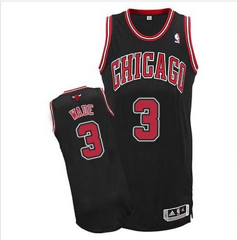 Youth Bulls #3 Dwyane Wade Black Stitched NBA Jersey Youth Bulls #3 Dwyane Wade Black Stitched NBA Jersey