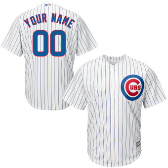 Youth Chicago Cubs Majestic White Home Custom Cool Base Jersey Youth Chicago Cubs Majestic White Home Custom Cool Base Jersey