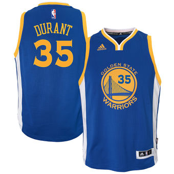 Youth Golden State Warriors Kevin Durant adidas Royal Road Swingman climacool Jersey Youth Golden State Warriors Kevin Durant adidas Royal Road Swingman climacool Jersey