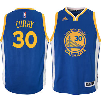 Youth Golden State Warriors Stephen Curry Royal Swingman Basketball Jersey