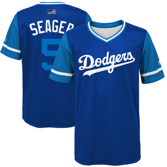 Youth Los Angeles Dodgers Corey Seager Seager Majestic Royal 2017 Players Weekend Jersey