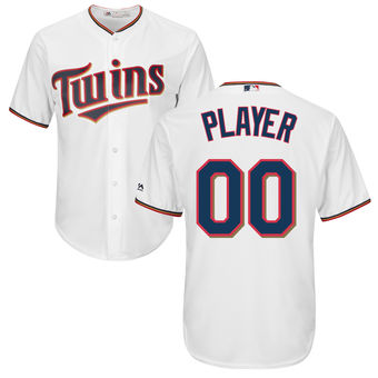 Youth Minnesota Twins Majestic White Custom Cool Base Jersey Youth Minnesota Twins Majestic White Custom Cool Base Jersey