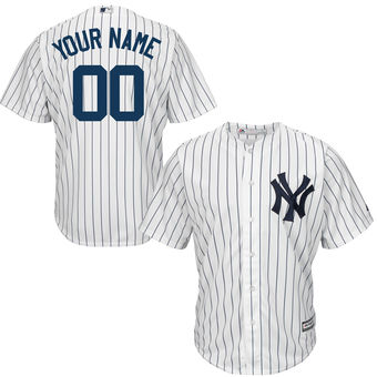 Youth New York Yankees Majestic White Custom Cool Base Jersey Youth New York Yankees Majestic White Custom Cool Base Jersey