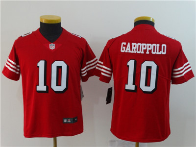 Youth Nike 49ers #40 Jimmy Garoppolo Red Youth 2018 Vapor Untouchable Limited Jersey