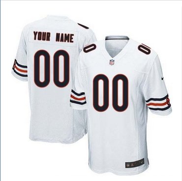 Youth Nike Chicago Bears Customized Elite White NFL Jersey Youth Nike Chicago Bears Customized Elite White NFL Jersey