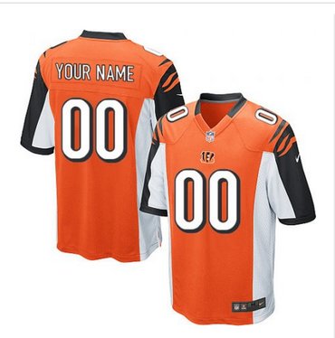 Youth Nike Cincinnati Bengals Customized Limited Orange Alternate NFL Jersey