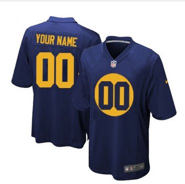 Youth Nike Green Bay Packers Customized Elite Navy Blue Alternate NFL Jersey Youth Nike Green Bay Packers Customized Elite Navy Blue Alternate NFL Jersey