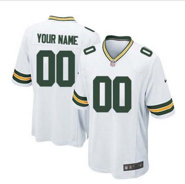 Youth Nike Green Bay Packers Customized Elite White NFL Jersey