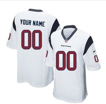 Youth Nike Houston Texans Customized Elite White NFL Jersey Youth Nike Houston Texans Customized Elite White NFL Jersey