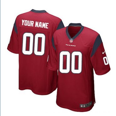 Youth Nike Houston Texans Customized Limited Red Alternate NFL Jersey