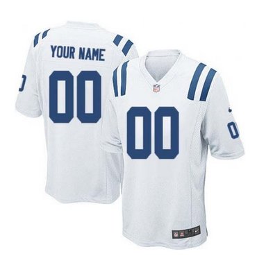 Youth Nike Indianapolis Colts Customized Elite White NFL Jersey