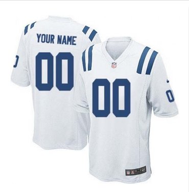 Youth Nike Indianapolis Colts Customized Limited White NFL Jersey