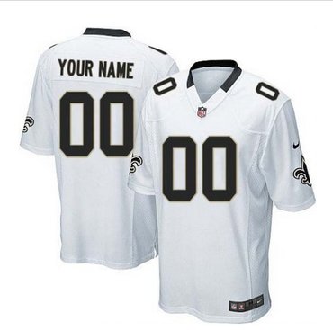 Youth Nike New Orleans Saints Customized Limited White NFL Jersey