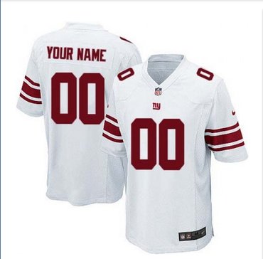 Youth Nike New York Giants Customized Elite White NFL Jersey