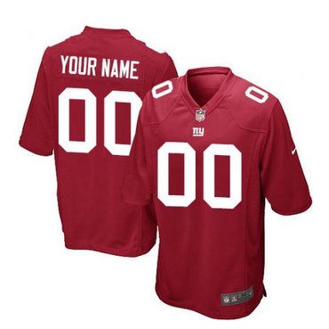 Youth Nike New York Giants Customized Limited Red Alternate NFL Jersey