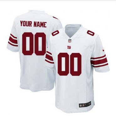 Youth Nike New York Giants Customized Limited White NFL Jersey