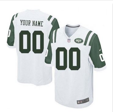 Youth Nike New York Jets Customized Elite White NFL Jersey Youth Nike New York Jets Customized Elite White NFL Jersey