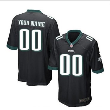 Youth Nike Philadelphia Eagles Customized Elite Black Alternate NFL Jersey