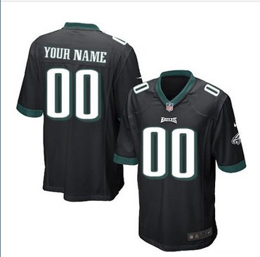 Youth Nike Philadelphia Eagles Customized Limited Black Alternate NFL Jersey