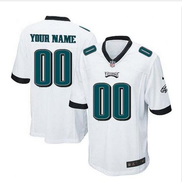 Youth Nike Philadelphia Eagles Customized Limited White NFL Jersey