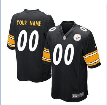 Youth Nike Pittsburgh Steelers Customized Limited Black Team Color NFL Jersey