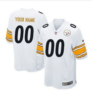 Youth Nike Pittsburgh Steelers Customized Limited White NFL Jersey