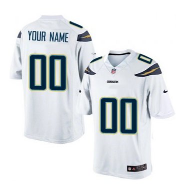 Youth Nike San Diego Chargers Customized Elite White NFL Jersey