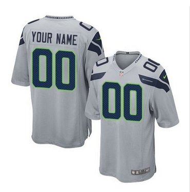Youth Nike Seattle Seahawks Customized Limited Grey Alternate NFL Jersey