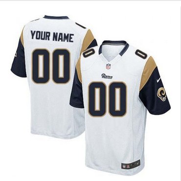 Youth Nike Los Angeles Rams Customized Elite White NFL Jersey Youth Nike Los Angeles Rams Customized Elite White NFL Jersey