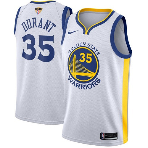 Youth Nike Warriors #35 Kevin Durant White The Finals Patch Youth NBA Swingman Association Edition Jersey Youth Nike Warriors #35 Kevin Durant White The Finals Patch Youth NBA Swingman Association Edition Jersey