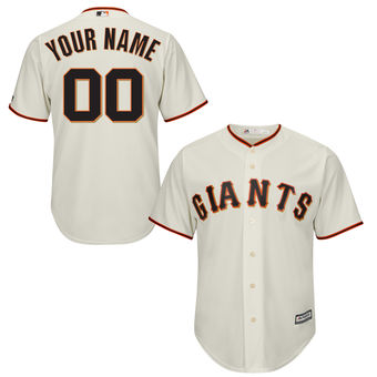 Youth San Francisco Giants Majestic Cream Custom Cool Base Jersey Youth San Francisco Giants Majestic Cream Custom Cool Base Jersey