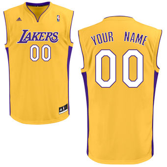 adidas Los Angeles Lakers Custom Replica Home Jersey