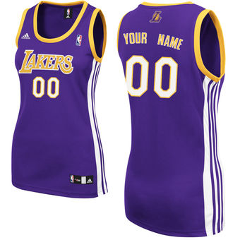adidas Los Angeles Lakers Women's Custom Replica Road Jersey adidas Los Angeles Lakers Women's Custom Replica Road Jersey