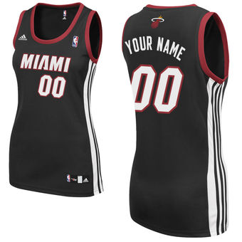 adidas Miami Heat Women's Custom Replica Road Jersey adidas Miami Heat Women's Custom Replica Road Jersey