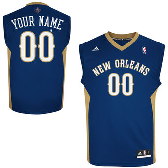 adidas Charlotte Hornets Custom Replica Road Jersey - Navy Blue
