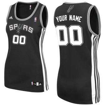 adidas San Antonio Spurs Women's Custom Replica Road Jersey adidas San Antonio Spurs Women's Custom Replica Road Jersey
