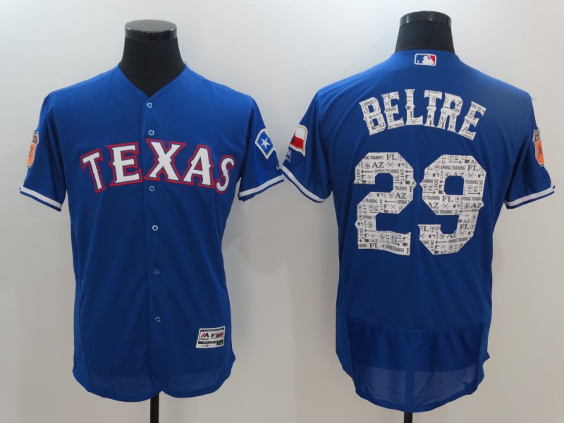 Men's Texas Rangers Adrian Beltre Majestic Royal 2017 Spring Training FlexBase Player Jersey Men's Texas Rangers Adrian Beltre Majestic Royal 2017 Spring Training FlexBase Player Jersey