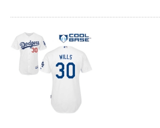 mlb los angeles dodgers #30 Maury Wills white