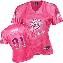women jerseys Miami Dolphins 91# Cameron Wake pink Jerseys